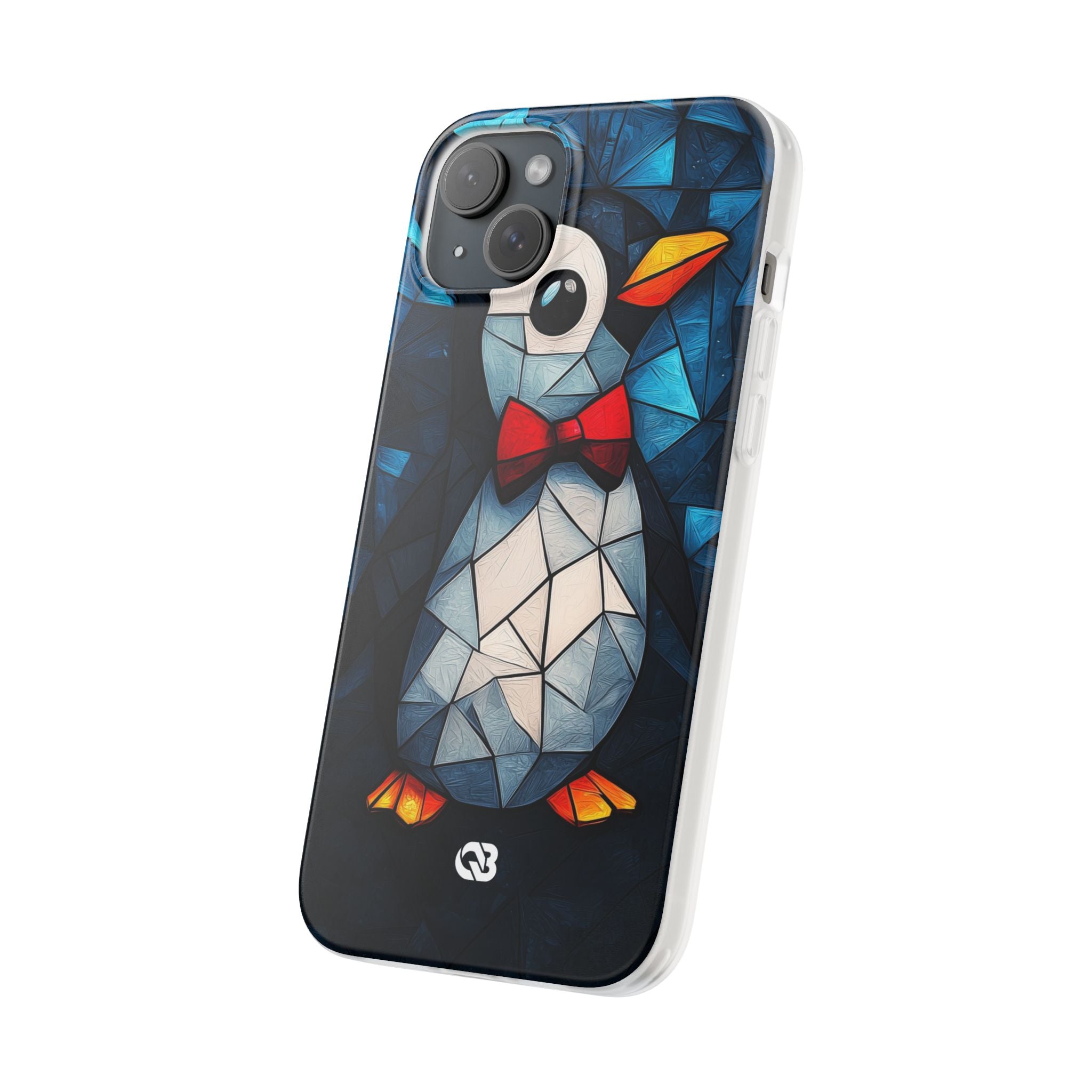 Mosaic Bowtie Penguin · Soft Phone Case for iPhone