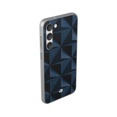 Blue Lite Phone Case for Samsung - Indigo Basalt Facets