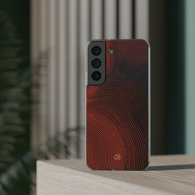 Red Lite Phone Case for Samsung - Terracotta Nerve Map