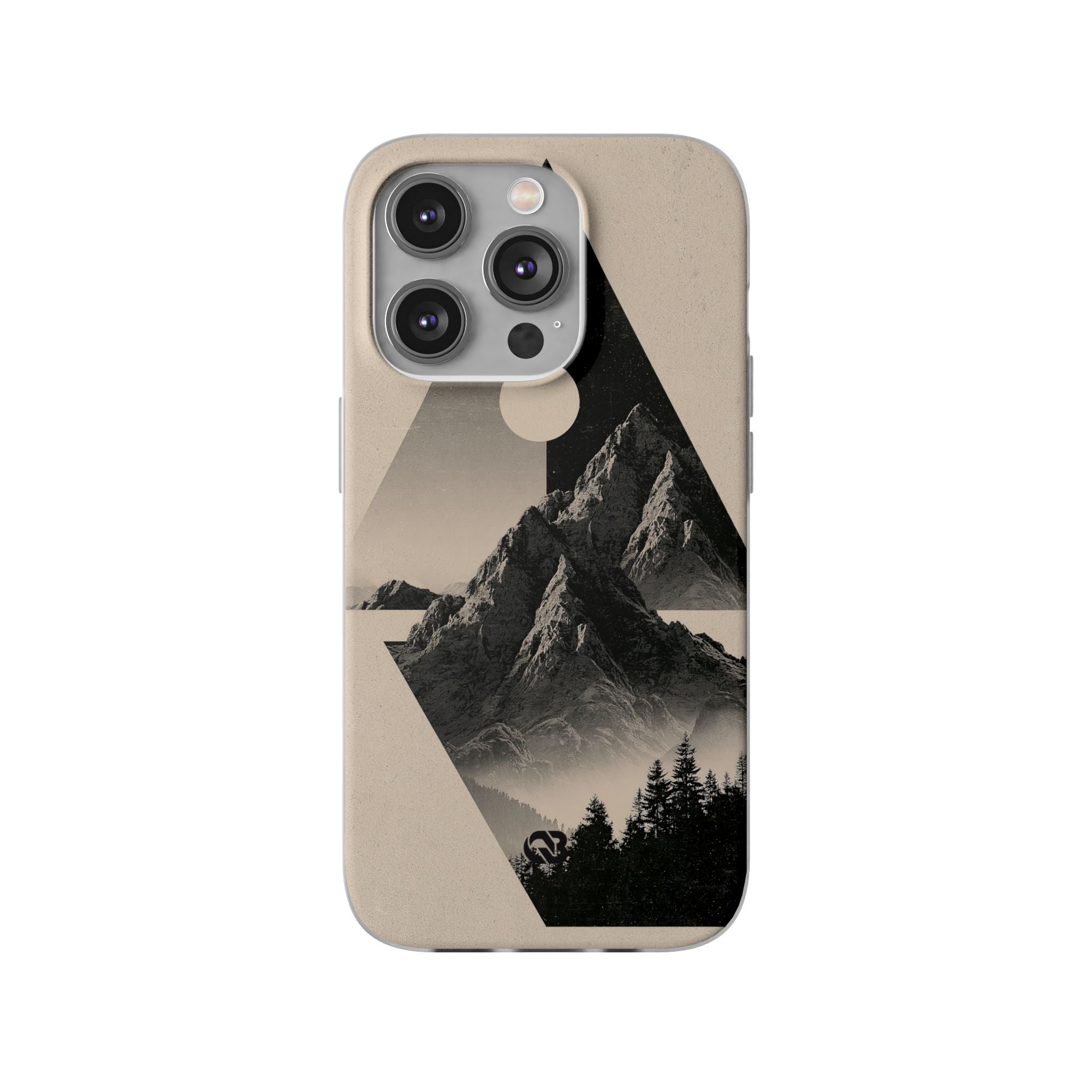 Beige Lite Phone Case for iPhone - Obsidian Summit Parchment