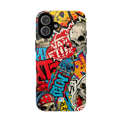 Skate Skull Riot · Tough 2.0 Magnetic Phone Case for iPhone · Red