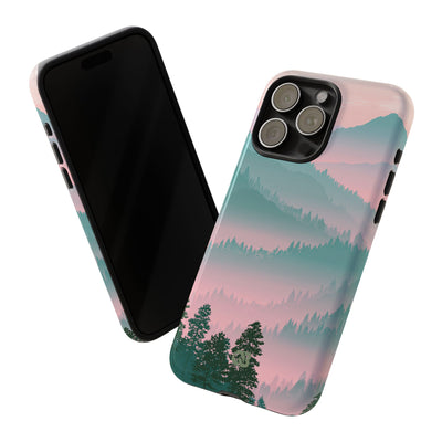 Teal Tough Phone Case for iPhone - Alpine Mist Teal