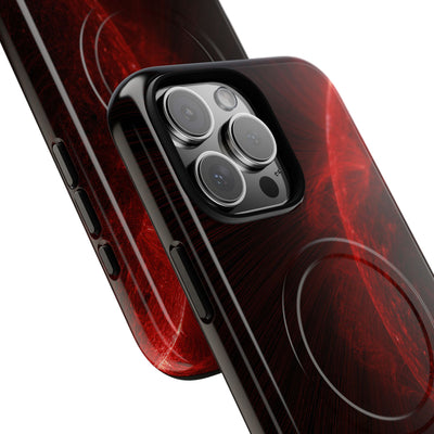Red Tough 2.0 Magsafe Phone Case for iPhone - Solar Crimson Flare