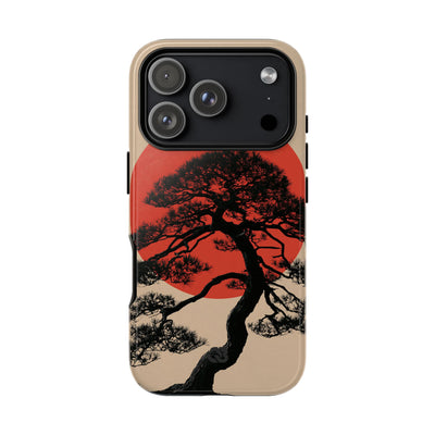 Crimson Pine Solitude · Tough Phone Case for iPhone · Beige