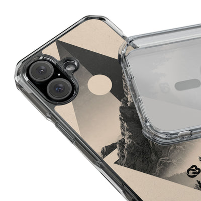 Beige Impact MagSafe Phone Case for iPhone - Obsidian Summit Parchment