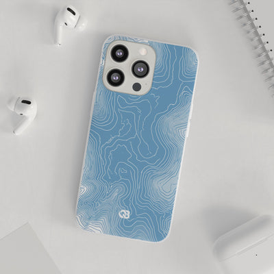 Glacial Basin Topo · Lite Phone Case for iPhone ·  Blue
