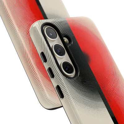 Red Tough Phone Case for Samsung - Split Signal Red