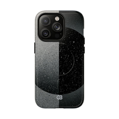 Black Tough 2.0 Magsafe Phone Case for iPhone - Lunar Static Orbit