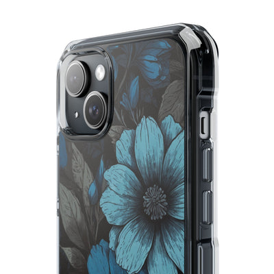 Obsidian Blue Petals · Impact Telefoncover til iPhone · Magsafe
