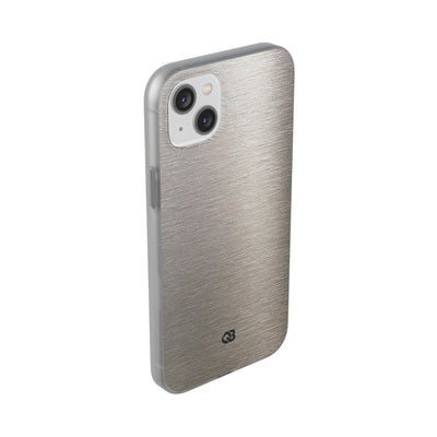 Brushed Silver Alloy · Lite Phone Case for iPhone ·  Silver