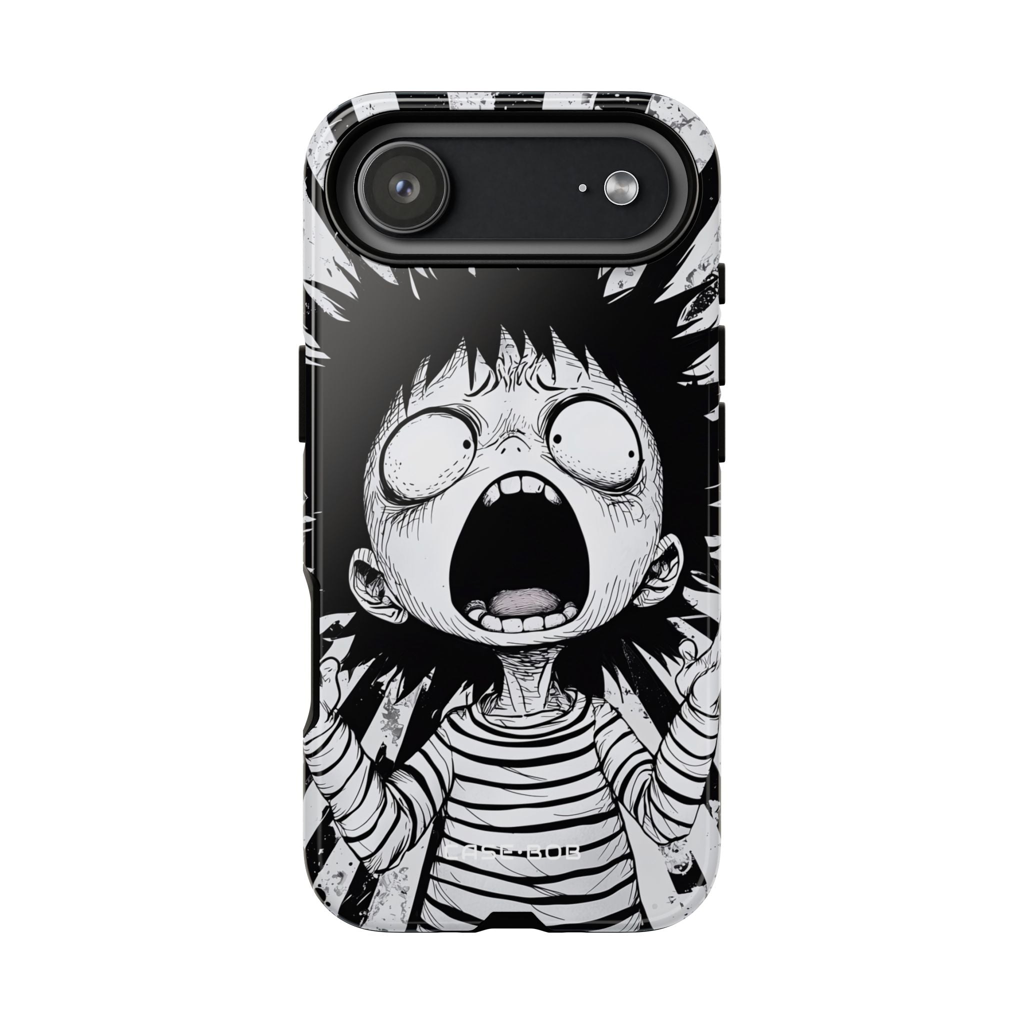 Screaming Stripes iPhone 17 Air Case - Tough - CASE•BOB