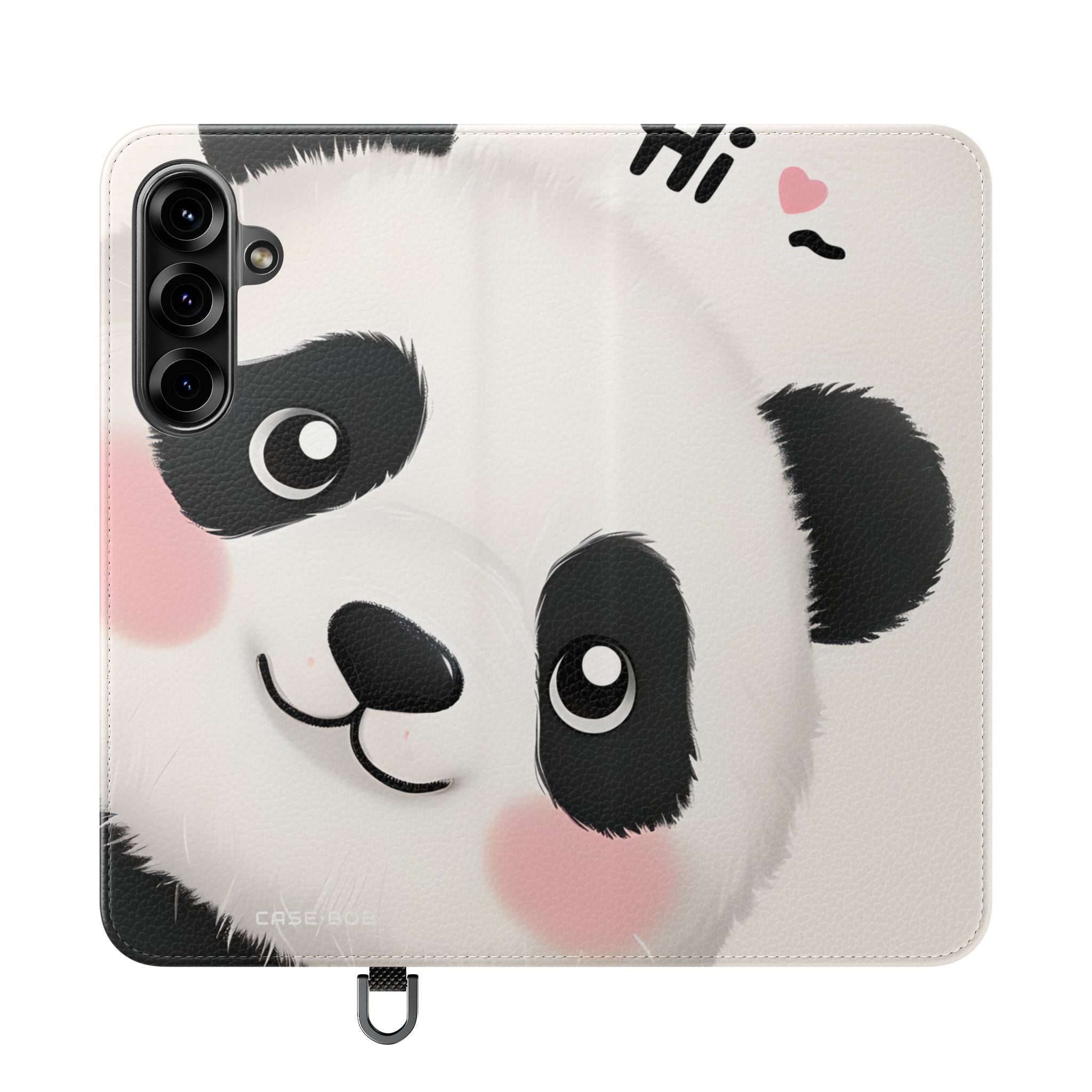 Peeking Panda Blush - Samsung S25+ Case - Wallet