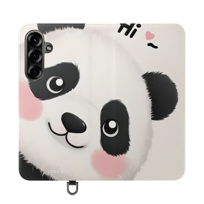 Peeking Panda Blush - Samsung S25+ Case - Wallet
