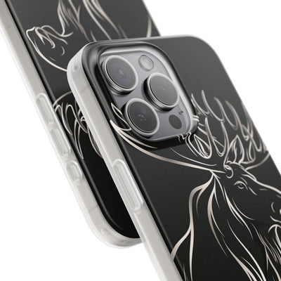 Nordic Moose Contour · Lite Phone Case for iPhone ·  Black