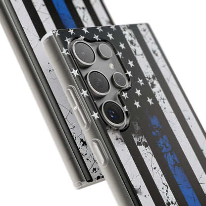 Blue Stripe Flag Samsung S24 Ultra Case - Soft