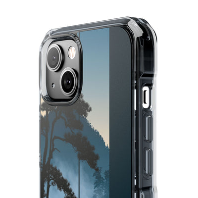 Blue Impact MagSafe Phone Case for iPhone - Kyoto Mist Pine