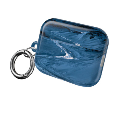 Arctic Moon Drift · Hard Case for AirPods & AirPods Pro · Blue