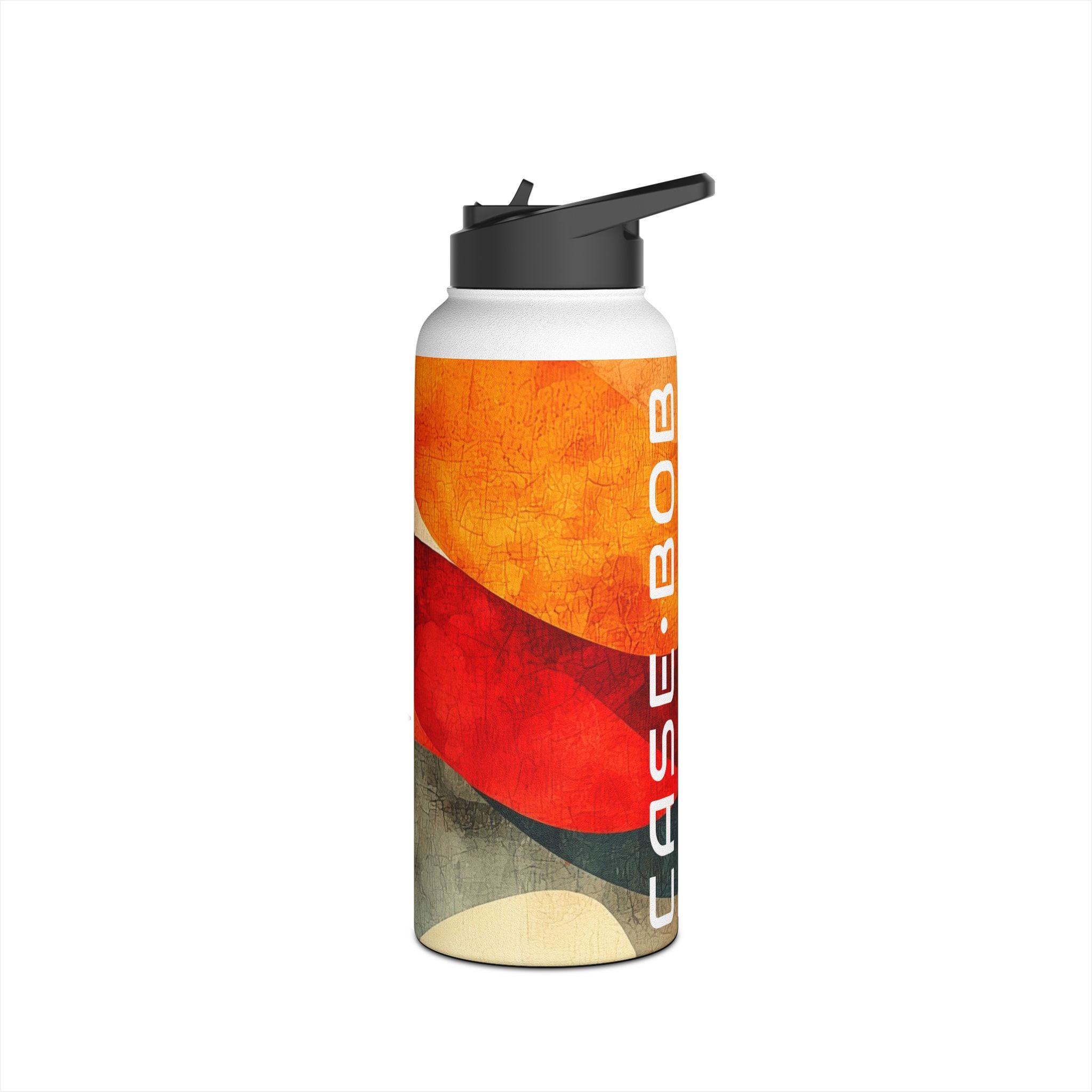 Crimson Ripples - Stainless Steel Water Bottle