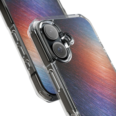 Radiant Energy Stream · Clear Impact Magnetic Phone Case for iPhone · Blue