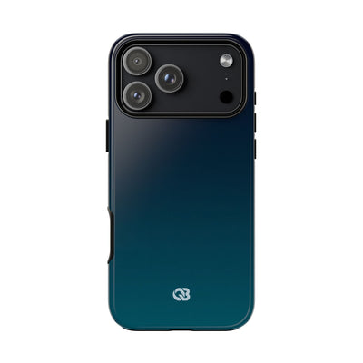 Teal Tough Phone Case for iPhone - Abyss Teal Haze