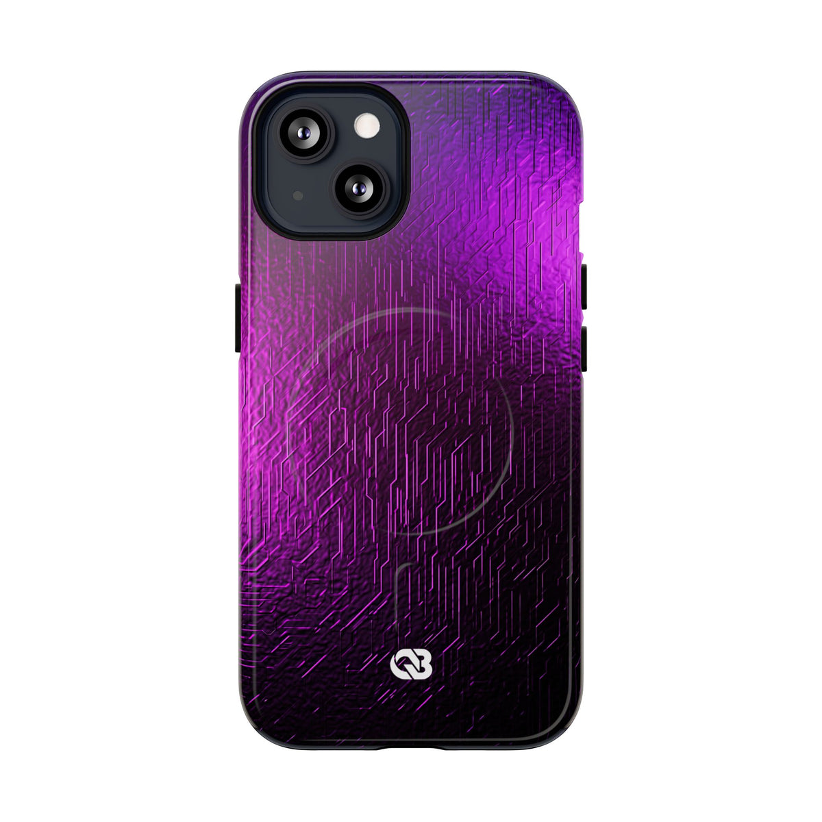 Violet Cyber Circuit · Tough 2.0 Magnetic Phone Case for iPhone · Purple