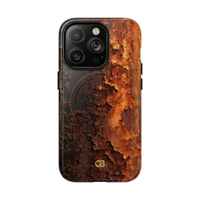 Orange Tough 2.0 Magsafe Phone Case for iPhone - Oxidized Iron Crust