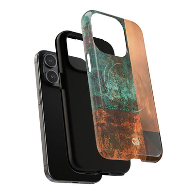 Teal Tough 2.0 Magsafe Phone Case for iPhone - Verdigris Copper Slab