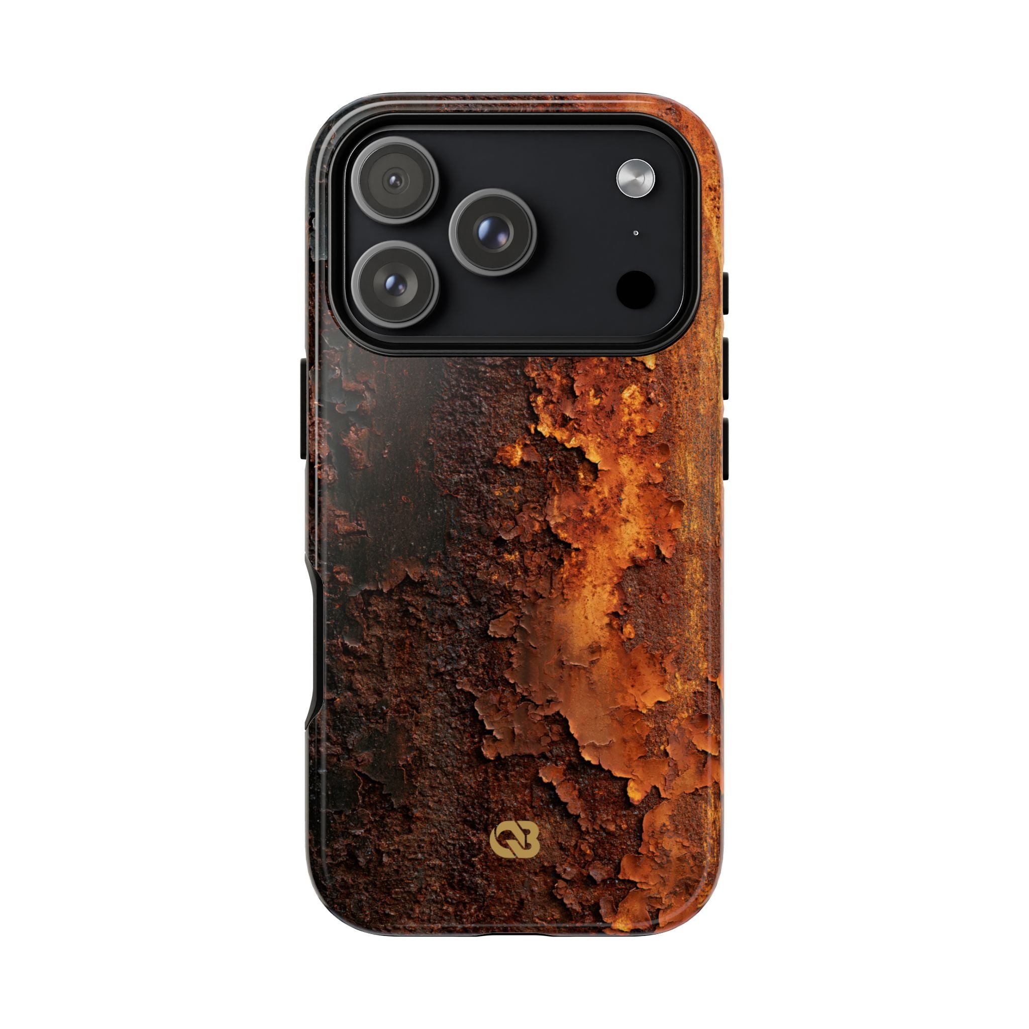 Orange Tough Phone Case for iPhone - Oxidized Iron Crust