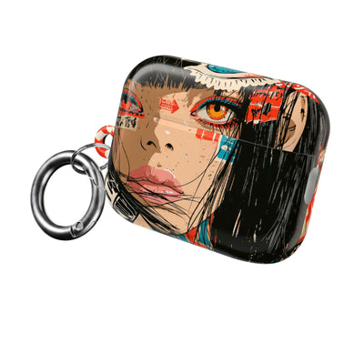 Shibuya Street Collage · Hard Case for AirPods & AirPods Pro · Red