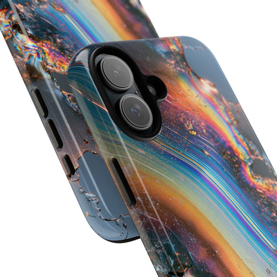 Prismatic Aura Flow · Tough Phone Case for iPhone · Blue