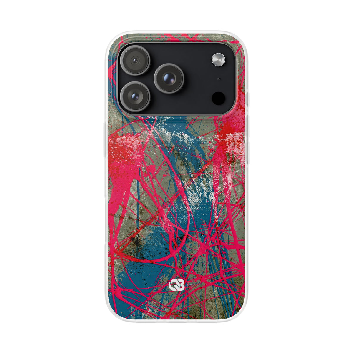 Neon Static Drip · Lite Phone Case for iPhone ·  Pink