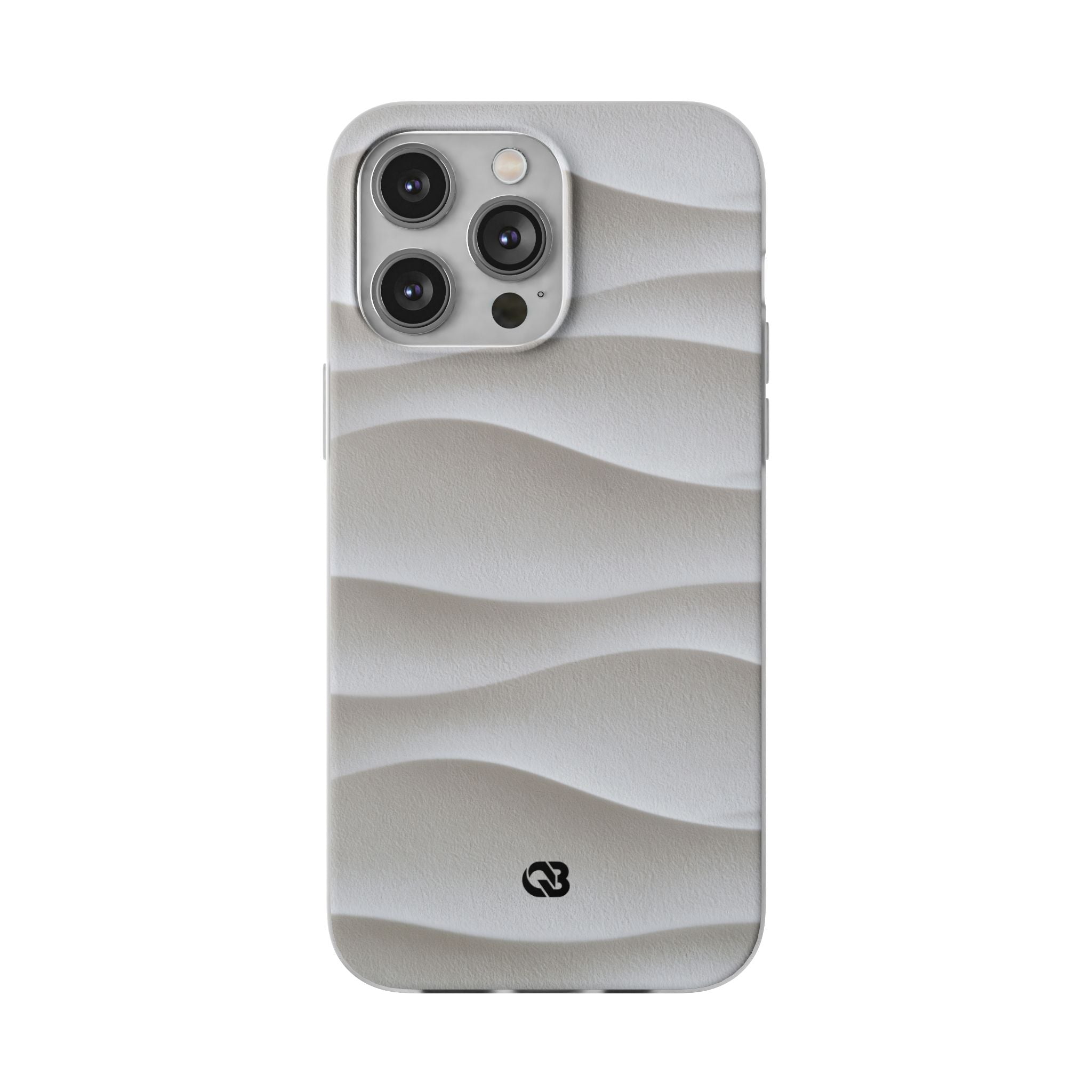White Lite Phone Case for iPhone - Arctic Flow Ridges