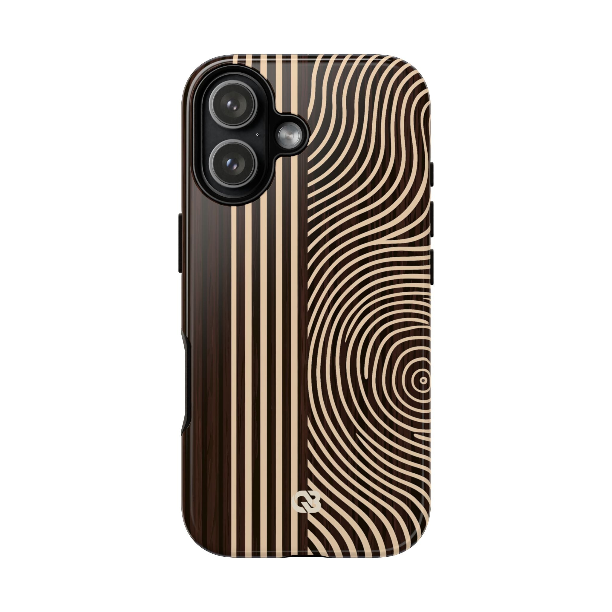 Brown Tough Phone Case for iPhone - Espresso Sand Ridge