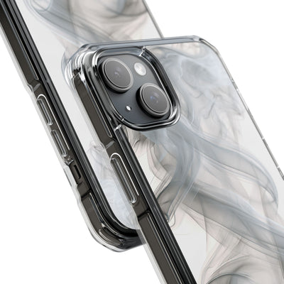 Vapor Noir · Clear Impact Magnetic Phone Case for iPhone ·  White