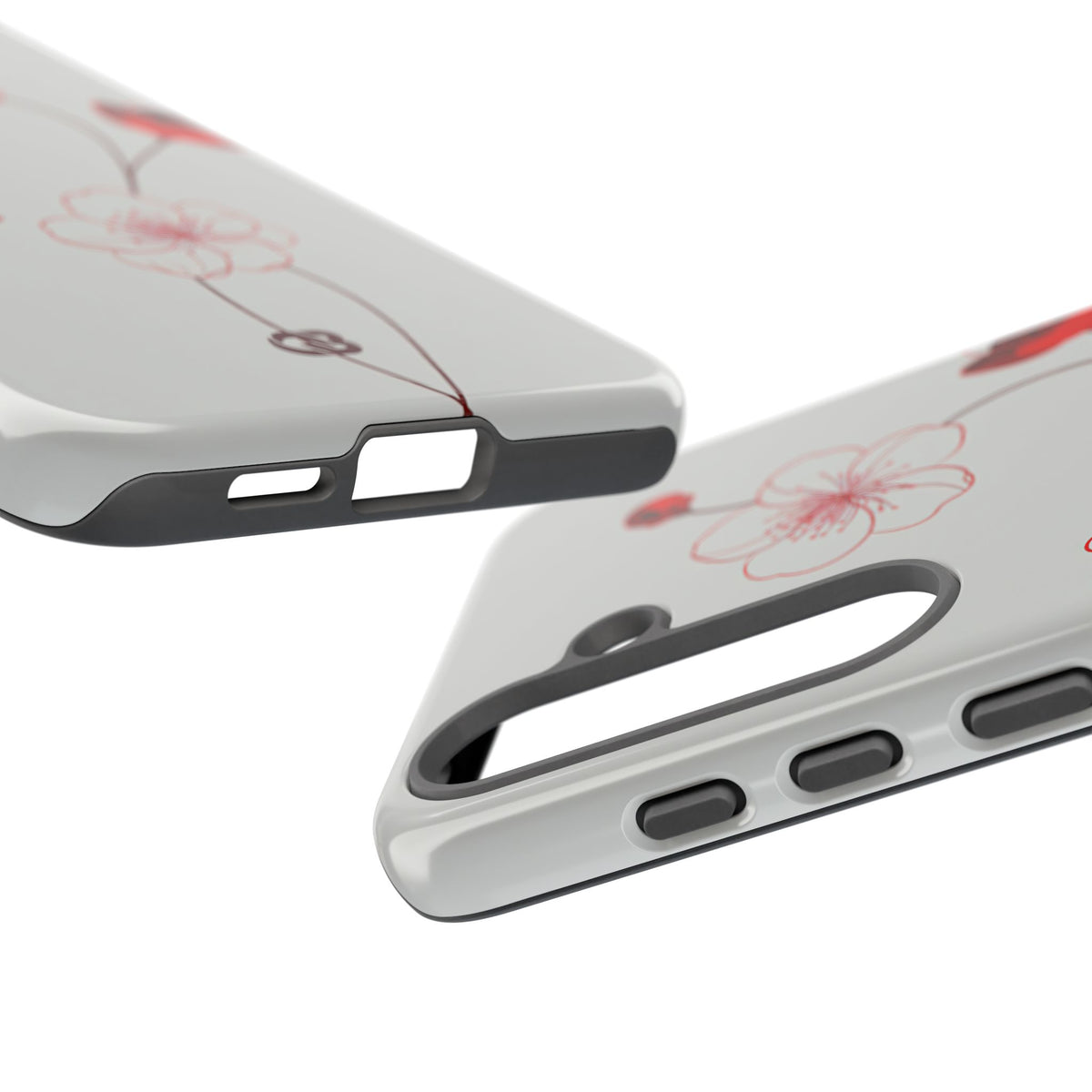 Crimson Sakura Blossom · Tough Phone Case for Samsung · Red