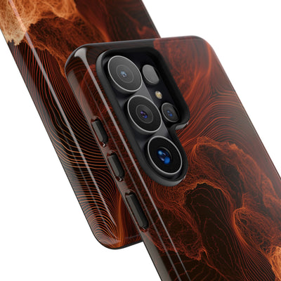 Amber Filament · Tough Phone Case for Samsung · Orange