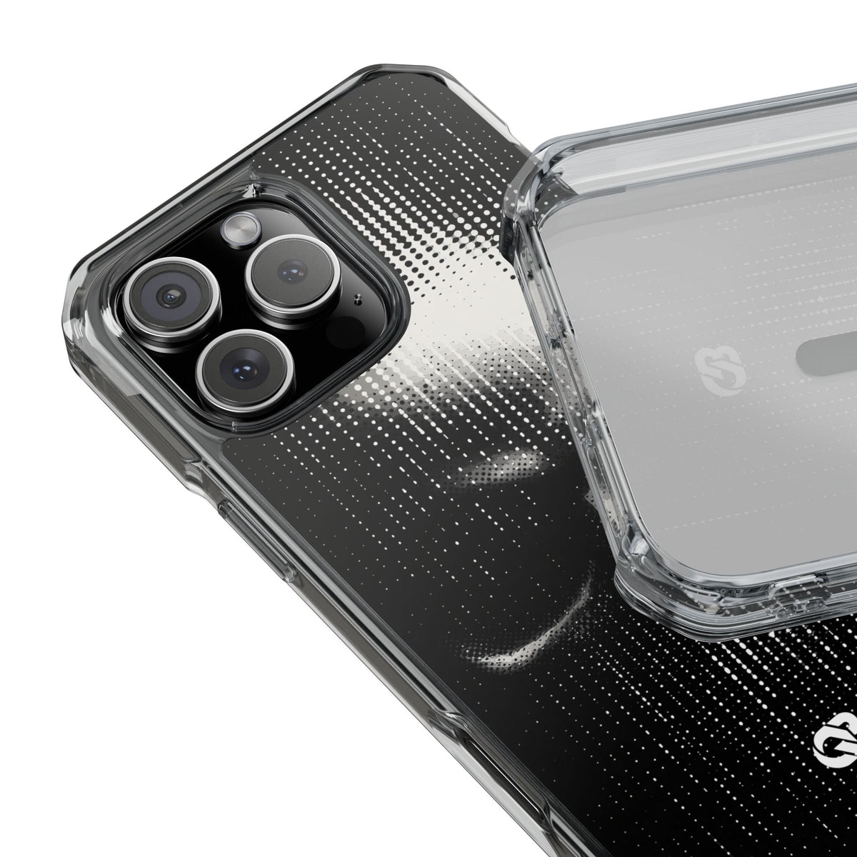 Raster Phantom · Clear Impact Magnetic Phone Case for iPhone ·  Black