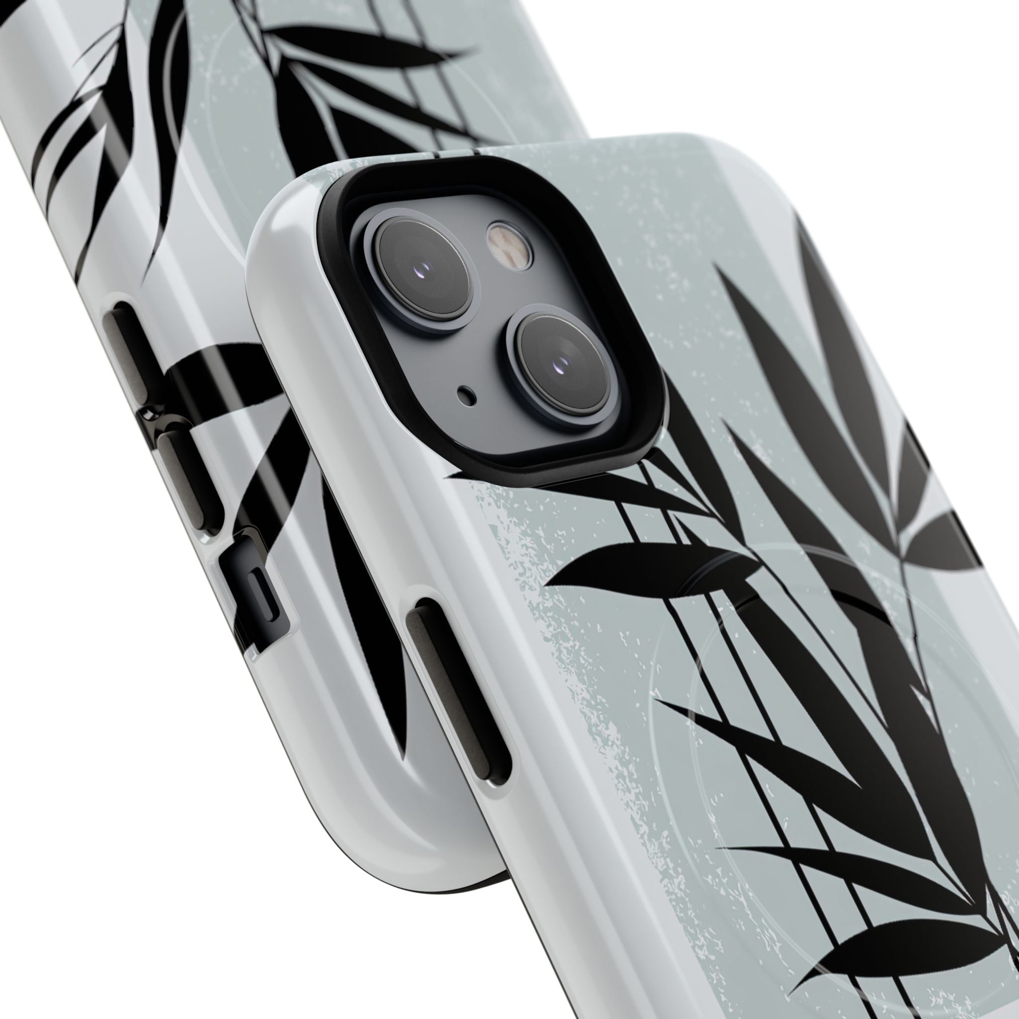 Grey Tough 2.0 Magsafe Phone Case for iPhone - Sage Bamboo Noir