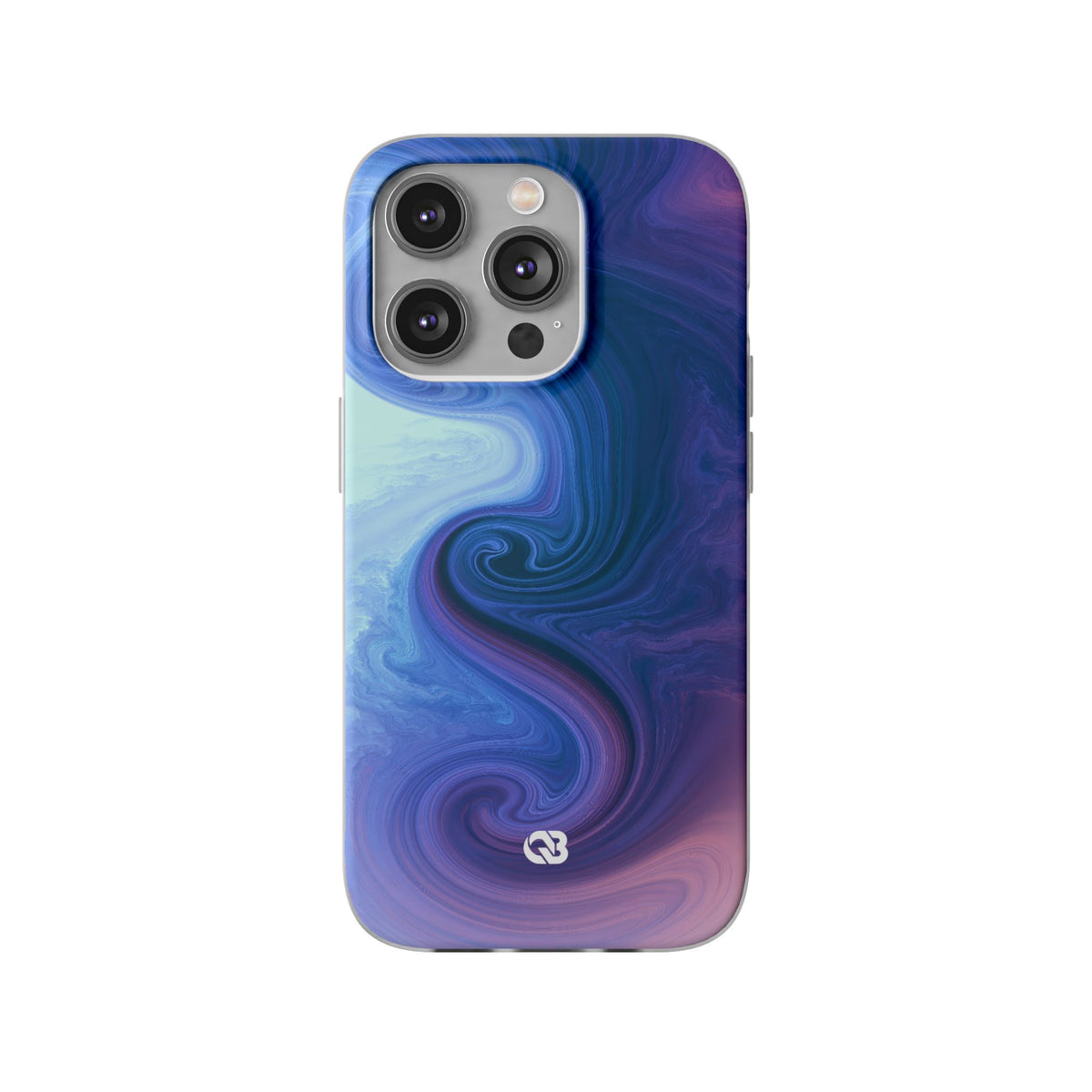Azure Fluid Swirl · Lite Phone Case for iPhone ·  Blue
