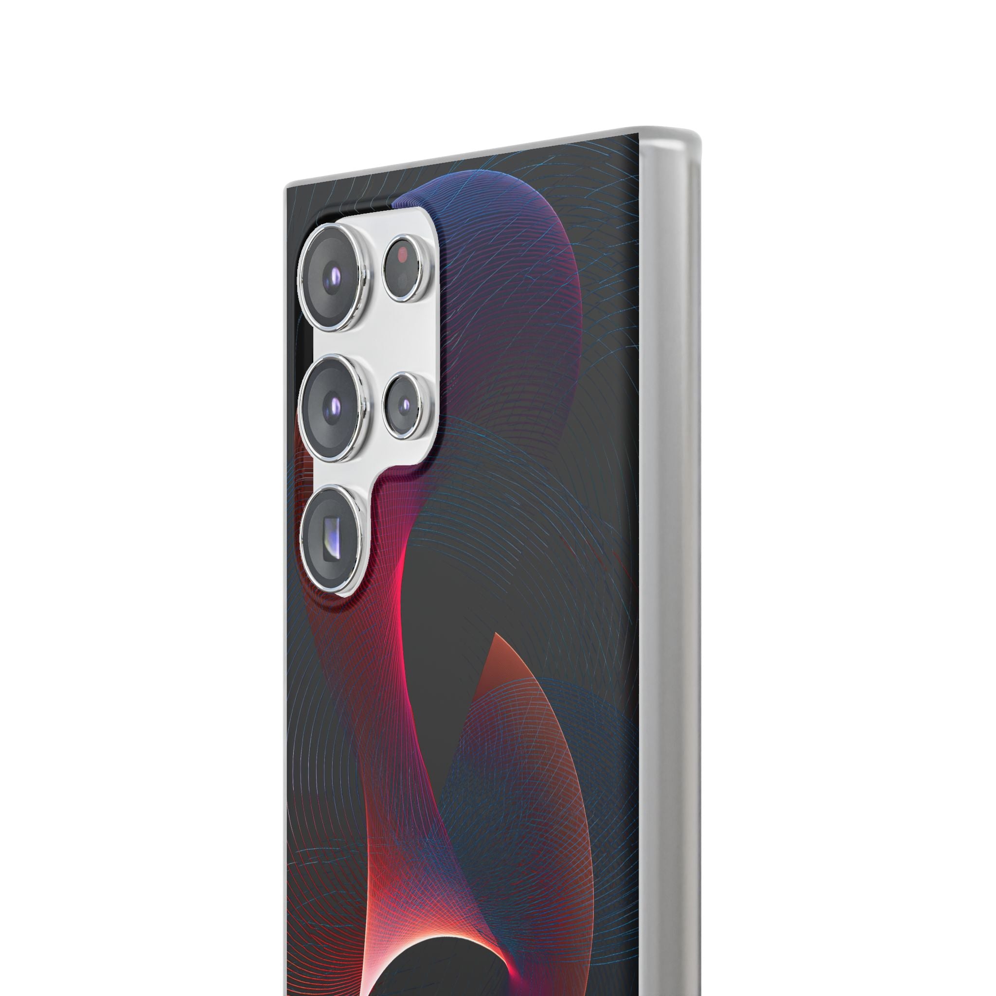 Black Lite Phone Case for Samsung - Cobalt Crimson Flux