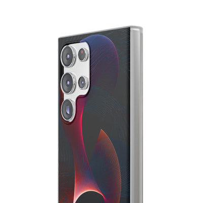 Black Lite Phone Case for Samsung - Cobalt Crimson Flux