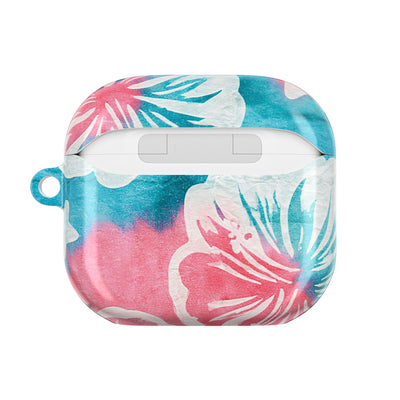 Tropical Hibiscus Bloom · Hard Case for AirPods & AirPods Pro · Teal