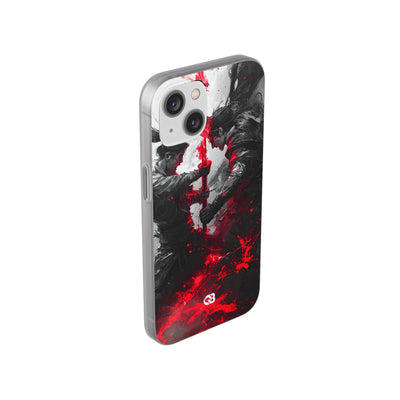Shattered Crimson Duel · Soft Capa para iPhone