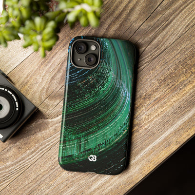 Orbital Data Stream · Tough Phone Case for iPhone · Green