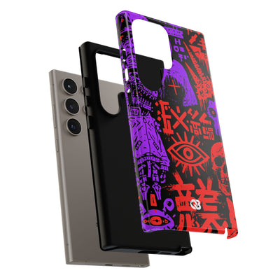 Underground Cyber Glyphs · Tough Phone Case for Samsung · Black