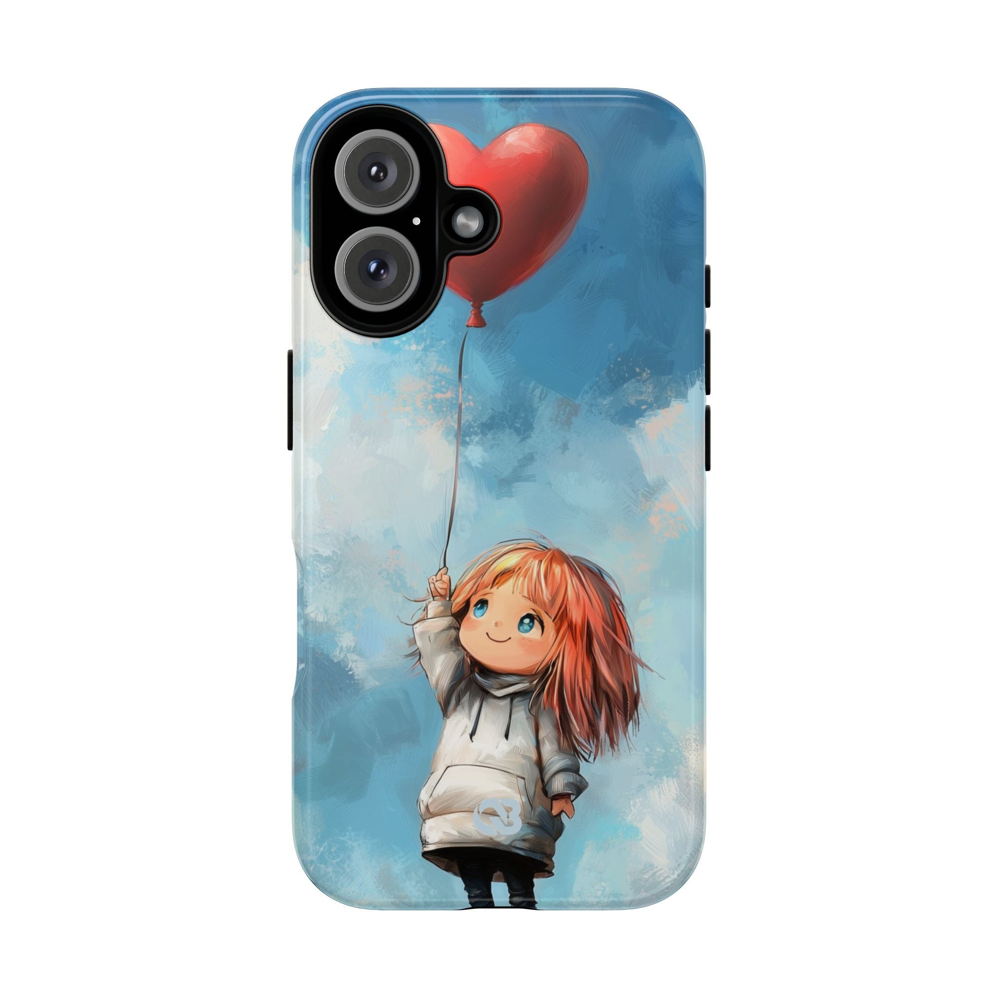 Crimson Heart Sky · Tough Phone Case for iPhone