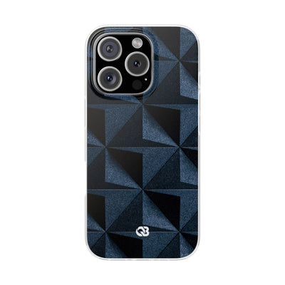 Blue Lite Phone Case for iPhone - Indigo Basalt Facets