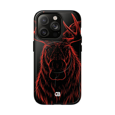 Crimson Horizon Moose · Tough 2.0 Magnetic Phone Case for iPhone · Black