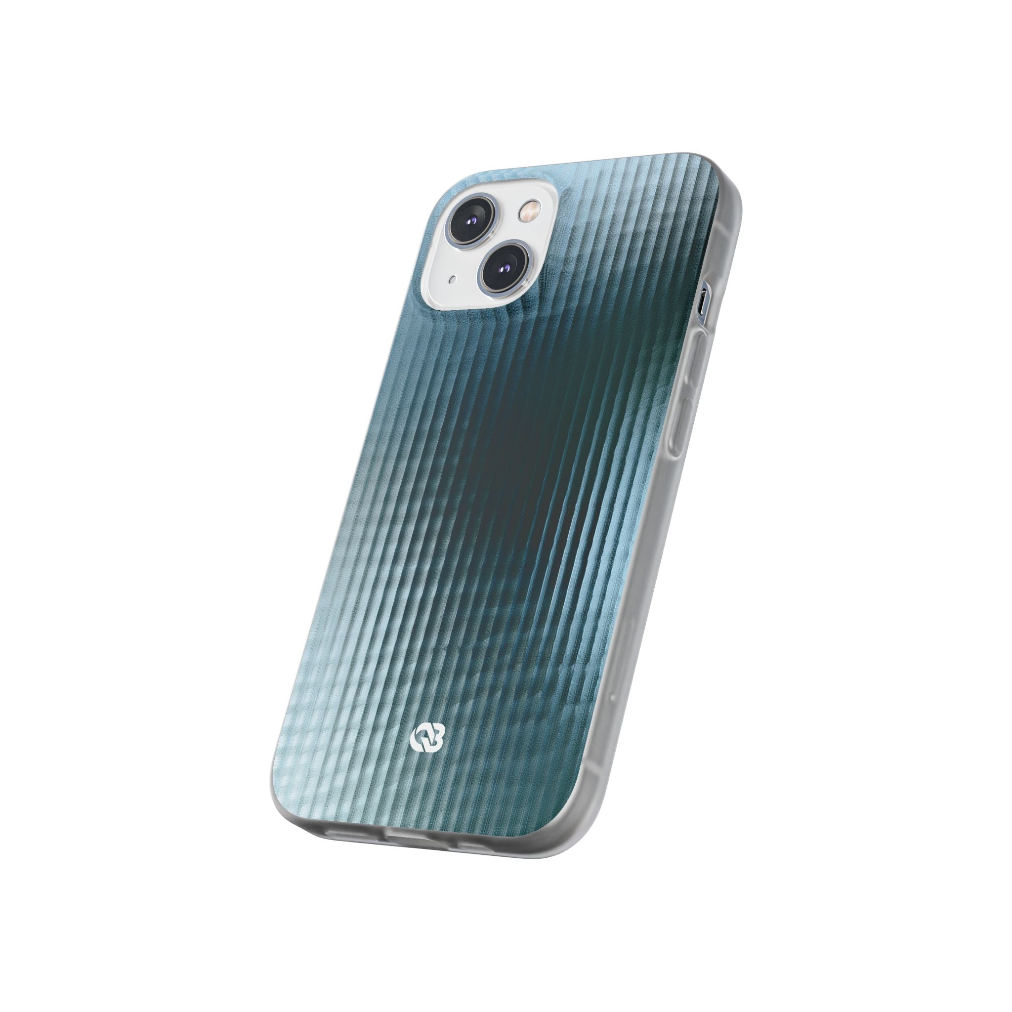 Blue Lite Phone Case for iPhone - Glacial Reeded Glass