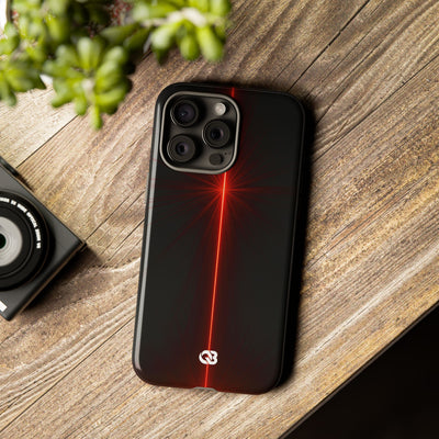 Red Tough Phone Case for iPhone - Crimson Flare Vector
